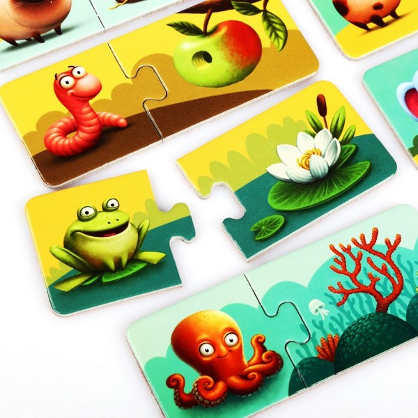Продукт PUZZLIKA - КОЙ КЪДЕ ЖИВЕЕ КОМПЛЕКТ ОБРАЗОВАТЕЛНИ ПЪЗЕЛИ ЗА НАЙ-МАЛКИТЕ - 0 - BG Hlapeta
